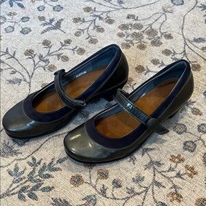 Naot Black and Blue Mary Jane Shoes